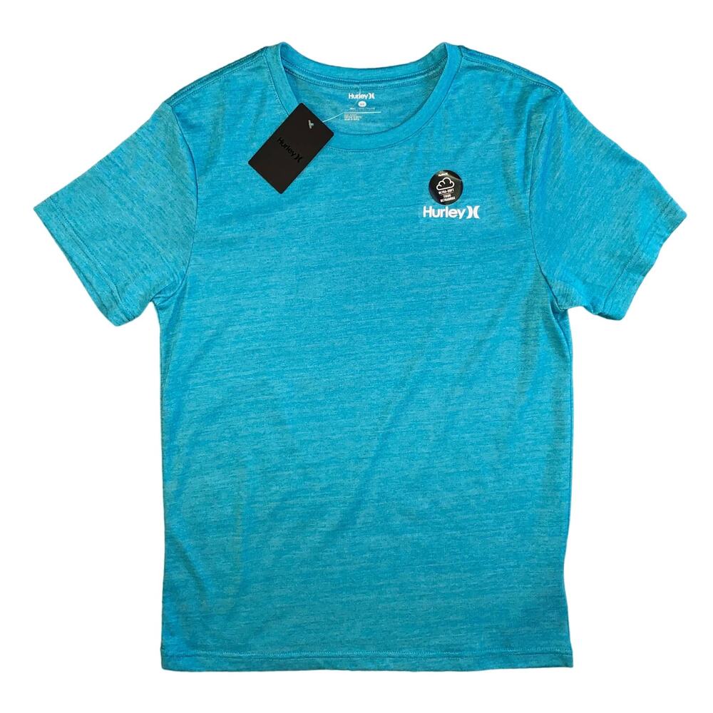 NWT $28 Small Men's Hurley One & Only Logo Jersey Tee Graphic Tee Seadoo Soft